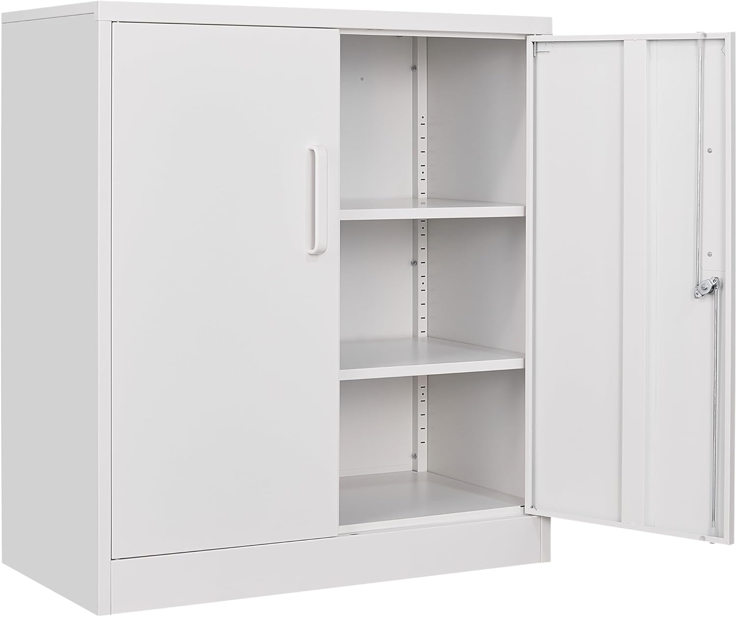 SISESOL Metal Storage Cabinet with 2 Doors and 6 Shelves,Black Metal Cabinet with Lock,71" Lockable Garage Storage Cabinets,Locking File Cabinet,Steel Tool Cabinets for Home,Office,Garage,Shop,School