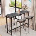 Wisfor Sintered Stone Bar Table: White Square High Top Pub Tables with Black Metal Frame - Small Breakfast Dining Table - Tall Coffee Table with Cross -Legs, 27.56x27.56x41.34 inch